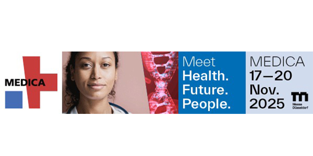 Besuchen Sie uns auf unserem MEDICA-Stand!  Halle 05 Stand Nr.: 5D29